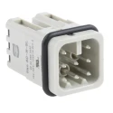 HARTING Heavy Duty Power Connector Insert 10A 120V Han D Series Male 8 Contacts 09360082632