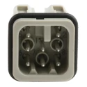 HARTING Heavy Duty Power Connector Insert 10A 120V Han D Series Male 8 Contacts 09360082632