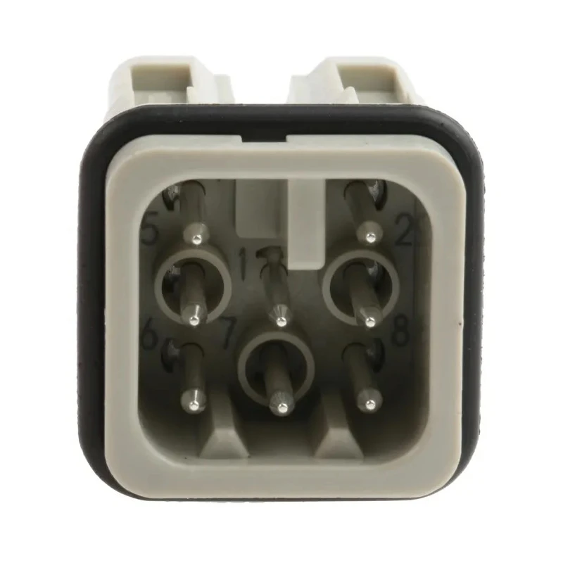HARTING Heavy Duty Power Connector Insert 10A 120V Han D Series Male 8 Contacts 09360082632