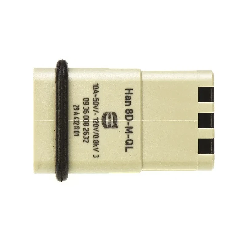 HARTING Heavy Duty Power Connector Insert 10A 120V Han D Series Male 8 Contacts 09360082632