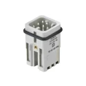 HARTING Heavy Duty Power Connector Insert 10A 120V Han D Series Male 8 Contacts 09360082632