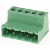 Phoenix Contact CLASSIC COMBICON IC Series Pluggable Terminal Block, 5-Contact, 5.08 mm Pitch, 1 Row, 1786200