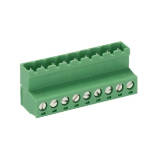 Phoenix Contact 5/9-ST-5, 08, IC 2 Series Pluggable Terminal Block 9-Contact 5.08 mm Pitch 12A 320V Horizontal Screw 1786242