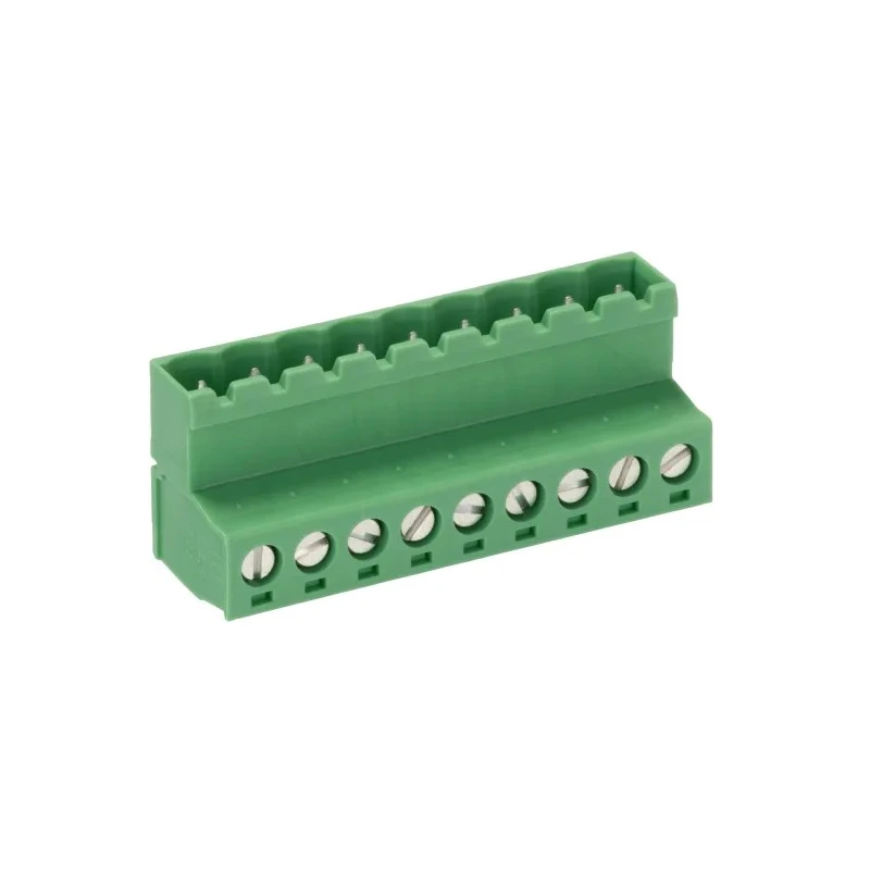 Phoenix Contact 5/9-ST-5, 08, IC 2 Series Pluggable Terminal Block 9-Contact 5.08 mm Pitch 12A 320V Horizontal Screw 1786242
