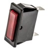 Arcolectric (Bulgin) Ltd 0430 Series Red Panel Mount Indicator, 250V, 16A, Solder Tab Termination, Prominent Bezel C0430ALNAB