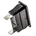 Arcolectric (Bulgin) Ltd 0430 Series Red Panel Mount Indicator, 250V, 16A, Solder Tab Termination, Prominent Bezel C0430ALNAB
