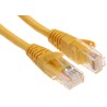 Decelect Cat5e Unscreened Ethernet Cable, 5 m Length, Yellow PVC Jacket