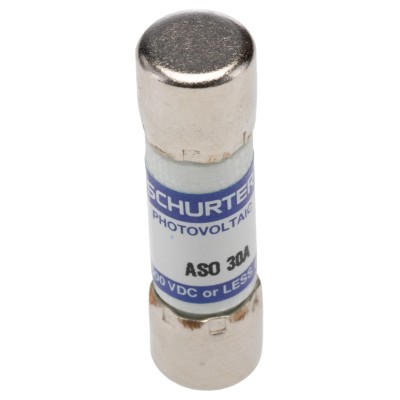 Schurter 30A F Melamine Cartridge Fuse 10 x 38 mm, 1kV dc, ASO 10.3x38 Series 0090.0030
