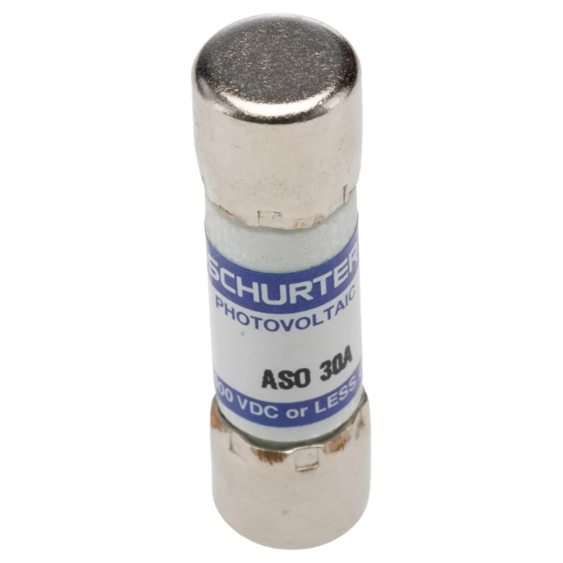 Schurter 30A F Melamine Cartridge Fuse 10 x 38 mm, 1kV dc, ASO 10.3x38 Series 0090.0030