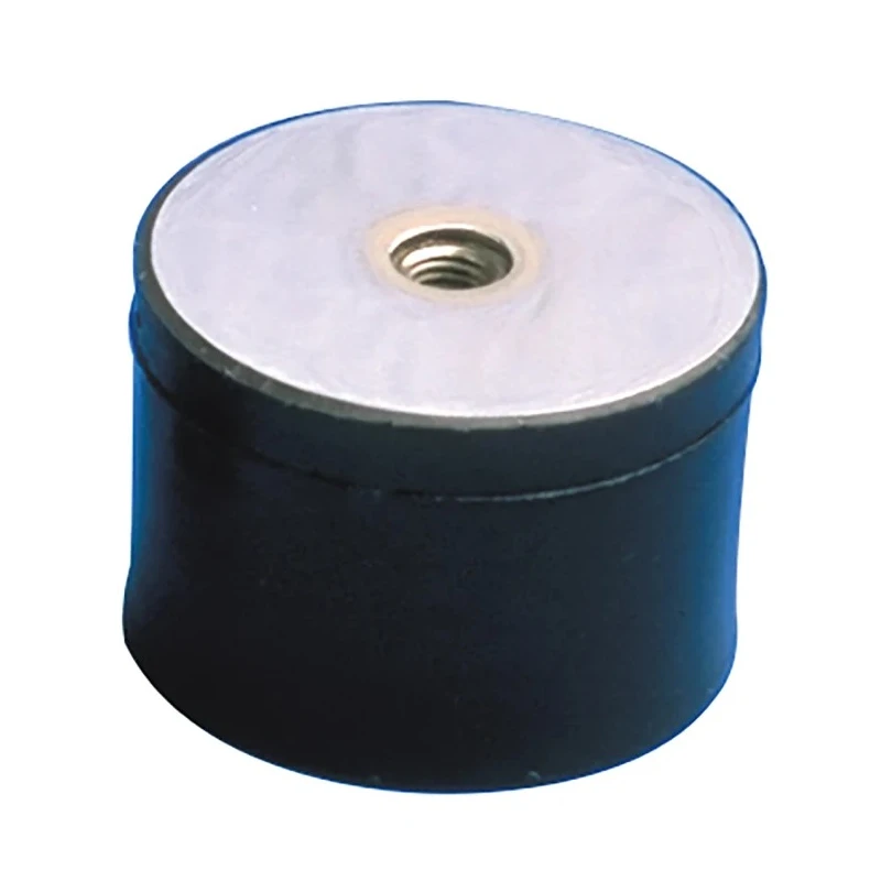 Paulstra Hutchinson Cylindrically Shaped M6 Anti-Vibration Mount, Female Buffer Foot with 35 daN Compression, 100 mm 520505