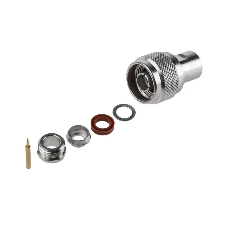 Radiall N Series Coaxial Connector Cable Male N Connector 75 Ω Straight Body Clamp R162012000W