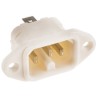 Bulgin C16 Straight Panel Mount IEC Connector 250V 10A PX0590/63/WH