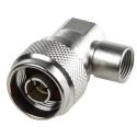 Radiall N Series 50Ω Right Angle Male N Connector Coaxial Cable Clamp R161157000W