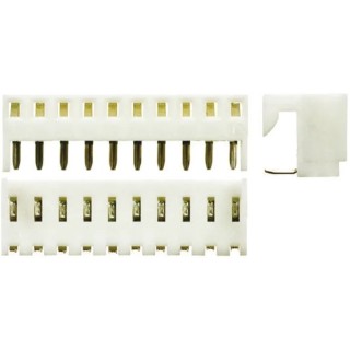 Molex KK 254 Series Right Angle Through Hole PCB Socket 10-Contact 1 Row 2.54 mm Pitch Solder 38-00-1340