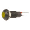 Marl Yellow Panel Mount Indicator, Solder Tab Termination, 12 V dc, IP67, 6.4 mm Mount Hole Size 612-325-21