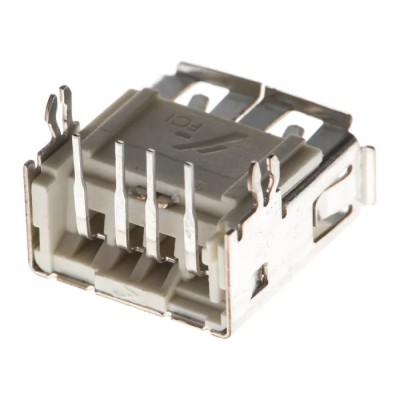 Amphenol Communications Solutions Right Angle Through Hole Female USB Type A Connector USB 2.0 2.9A 87520-0010BLF