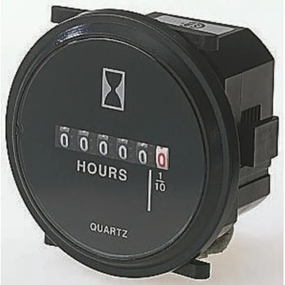 Kubler HR 76.2 Electromechanical Hour Meter Counter 6 Digit Analogue 115V AC 0.135.200.301