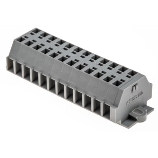 WAGO 260 Series Terminal Strip 1-Level, Grey, 1.5mm² Cable CSA, 18A, 400V, Cage Clamp 260-112