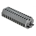 WAGO 260 Series Terminal Strip 1-Level, Grey, 1.5mm² Cable CSA, 18A, 400V, Cage Clamp 260-112