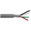 Alpha Wire DEF STAN Screened Control Cable 4 Cores 0.09mm² 28 AWG Tin Copper Conductors PVC Grey Sheath 600V 30m 3304 SL005