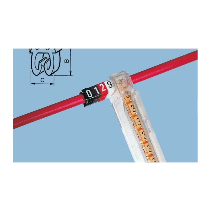 Legrand Cable Marker Pack of 300 Pieces RoHS Compliant, France Origin 0 383 24
