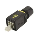 HARTING Power Connector Cable 4 Pole Format 48V 12A Male Cable Mount with Crimp Termination 09461454421