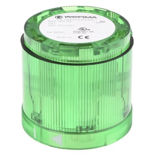 Werma 843 Series Green Steady Effect Beacon Unit LED Bulb 24V DC AC/DC IP54 IP54