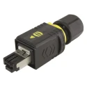 HARTING RJ45 Connector Male Cable Cat5 360° Shielded Straight 4 Port 1 Way 09451 Series 09451