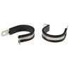 JCS 35 mm ID Black Rubber Coated 304 Stainless Steel P-Clip PCSR35RS