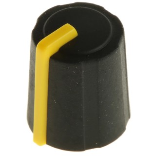 Sifam Black Push-On Potentiometer Knob 11.5 mm Diameter 14.4 mm Height for 6 mm Splined Shaft 3/03/TP110-006/237/239