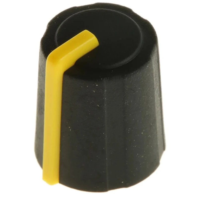 Sifam Black Push-On Potentiometer Knob 11.5 mm Diameter 14.4 mm Height for 6 mm Splined Shaft 3/03/TP110-006/237/239