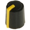 Sifam Black Push-On Potentiometer Knob 11.5 mm Diameter 14.4 mm Height for 6 mm Splined Shaft 3/03/TP110-006/237/239