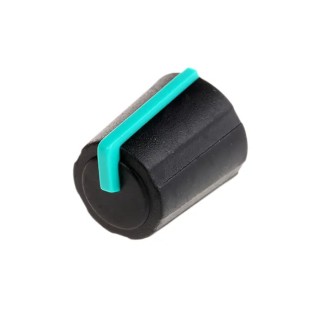 Sifam Potentiometer Knob Black Thermoplastic Elastomer Polypropylene Push-On 11.5 mm Knob Diameter 6 3/03/TP110-006/237/232