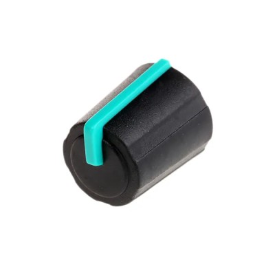 Sifam Potentiometer Knob Black Thermoplastic Elastomer Polypropylene Push-On 11.5 mm Knob Diameter 6 3/03/TP110-006/237/232