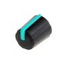 Sifam Potentiometer Knob Black Thermoplastic Elastomer Polypropylene Push-On 11.5 mm Knob Diameter 6 3/03/TP110-006/237/232