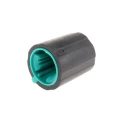 Sifam Potentiometer Knob Black Thermoplastic Elastomer Polypropylene Push-On 11.5 mm Knob Diameter 6 3/03/TP110-006/237/232
