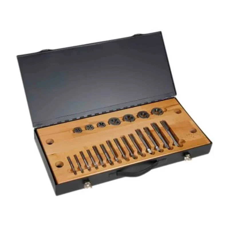RS PRO 25-Piece High-Speed Steel (HSS) Thread Tap & Die Set, 1/4 in UNF - 3/4 in UNF, Professional Workshop Set 300-7509