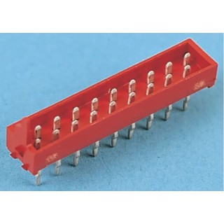 TE Connectivity Micro-MaTch Series Straight Through Hole PCB Header 12 Contact 2.54 mm Pitch 2 Row Shrouded 8-215464-2