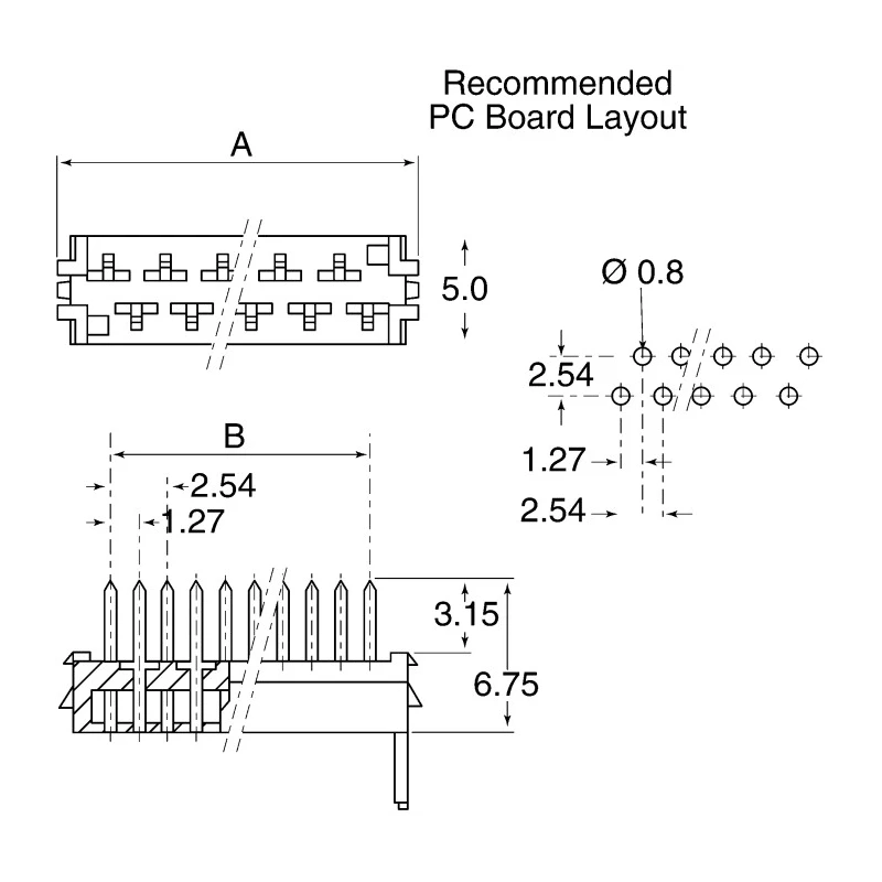 TE Connectivity Micro-MaTch Series Straight Through Hole PCB Header 12 Contact 2.54 mm Pitch 2 Row Shrouded 8-215464-2