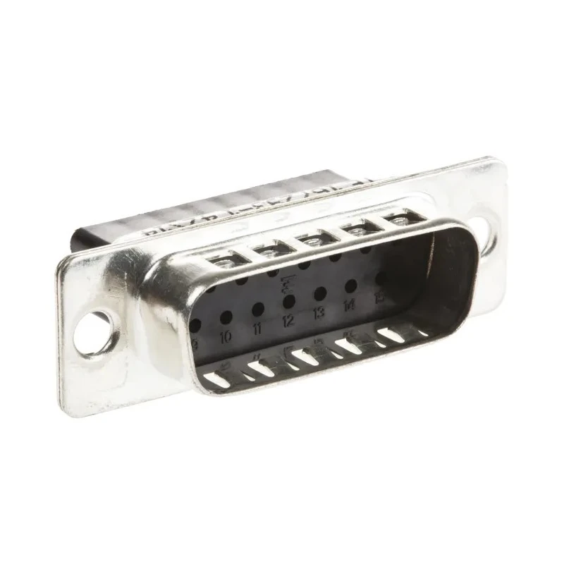 TE Connectivity AMPLIMITE HDP-20 15 Way Straight 2.74 mm Pitch Cable D-Sub Connector Male 167293-1
