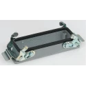 TE Connectivity HE Range Heavy Duty Power Connector Housing Panel Base Aluminium IP65 2 Lever Surface Mount 1-1102271-1