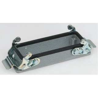 TE Connectivity HE Range Heavy Duty Power Connector Housing Panel Base Aluminium IP65 2 Lever Surface Mount 1-1102271-1