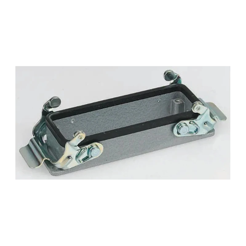 TE Connectivity HE Range Heavy Duty Power Connector Housing Panel Base Aluminium IP65 2 Lever Surface Mount 1-1102271-1