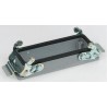 TE Connectivity HE Range Heavy Duty Power Connector Housing Panel Base Aluminium IP65 2 Lever Surface Mount 1-1102271-1