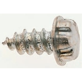 System Zero Plain Stainless Steel Flange Button Tamper Proof Security Screw, Thread Size 8, Length 19 mm SZS08F-S