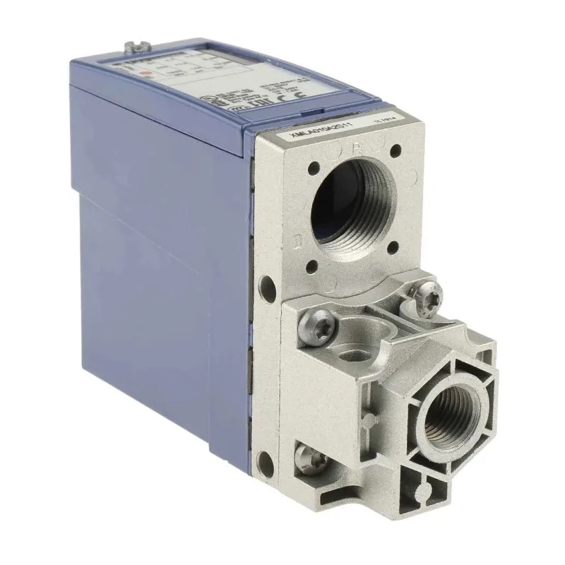 Telemecanique Sensors XMLA Series Differential Pressure Sensor Relay Output 0.6-10 bar 2% Accuracy Zinc Alloy XMLA010A2S11