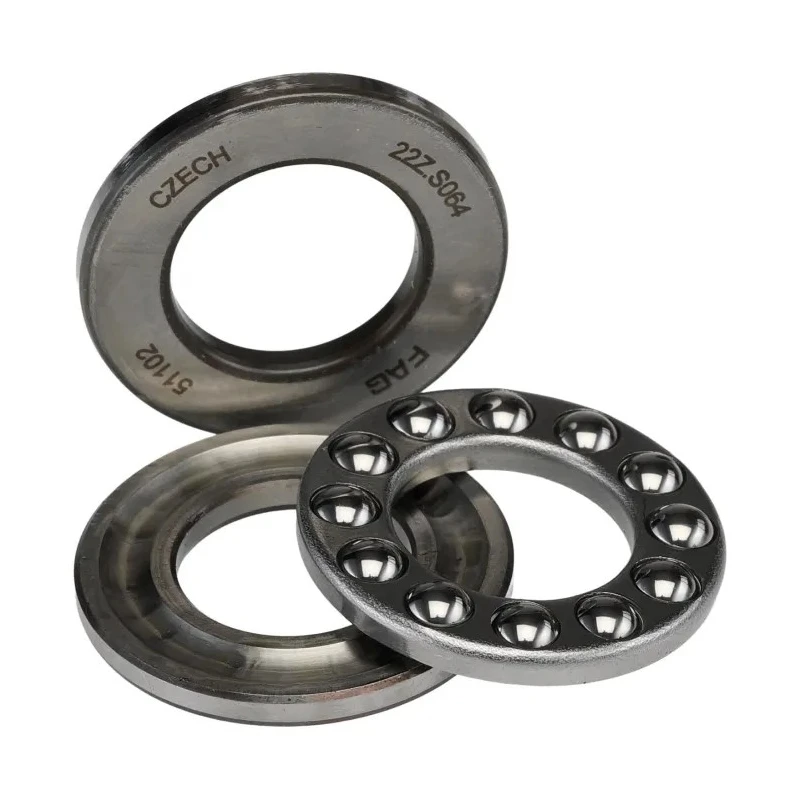 FAG 1 Row Thrust Ball Bearing 15 mm Inside Diameter, 28 mm Outside Diameter, 9 mm Race Width, Steel Cage & Balls 51102