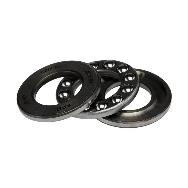 FAG 1 Row Thrust Ball Bearing 15 mm Inside Diameter, 28 mm Outside Diameter, 9 mm Race Width, Steel Cage & Balls 51102