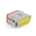 Amphenol Industrial 06 Automotive Connector Male Grey Cable 12 Way Crimp Termination AT06-12SA-RD01