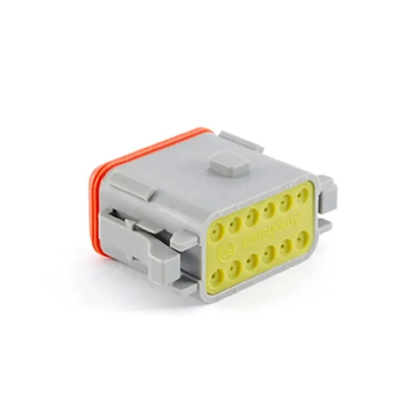 Amphenol Industrial 06 Automotive Connector Male Grey Cable 12 Way Crimp Termination AT06-12SA-RD01